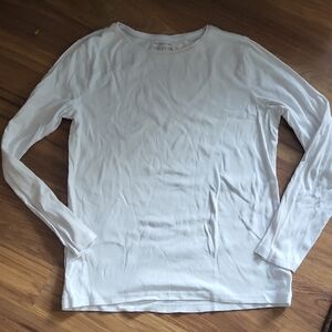 Talbots Crisp White Long Sleeve Tee